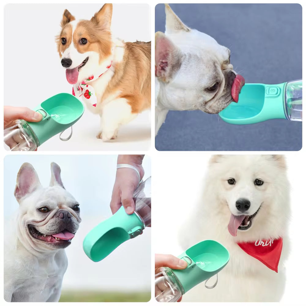Bottiglia D'Acqua Portatile per Cani Di Piccola Taglia Gatto Ciotole Da Passeggio a Tenuta Stagna per Esterni Chihuahua Bulldog Francese Forniture