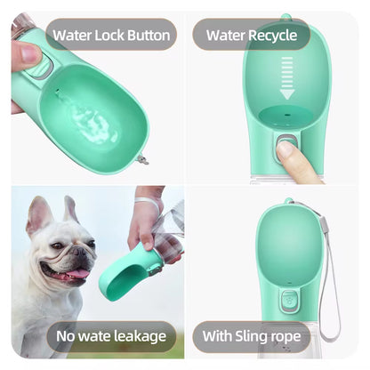 Bottiglia D'Acqua Portatile per Cani Di Piccola Taglia Gatto Ciotole Da Passeggio a Tenuta Stagna per Esterni Chihuahua Bulldog Francese Forniture