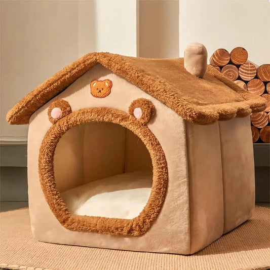 Foldable Pet House - Washable and Removable,  Cave for Puppies