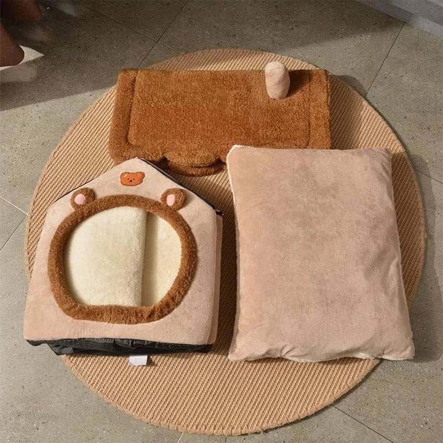 Foldable Pet House - Washable and Removable,  Cave for Puppies